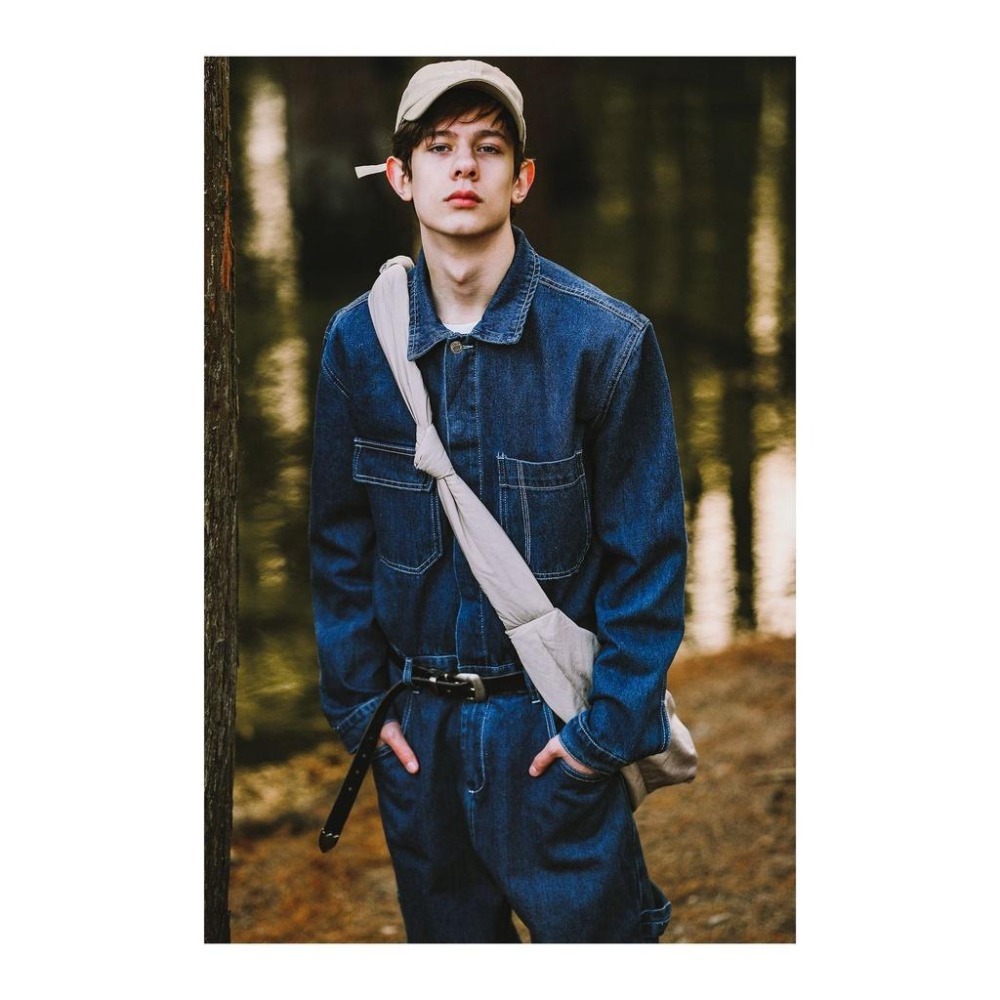 現貨 牛仔連身褲 連身褲 工裝長褲 連身長褲工作褲  男生長褲 男生工作褲 休閒長褲 潮流 軍褲 吊帶褲-細節圖2