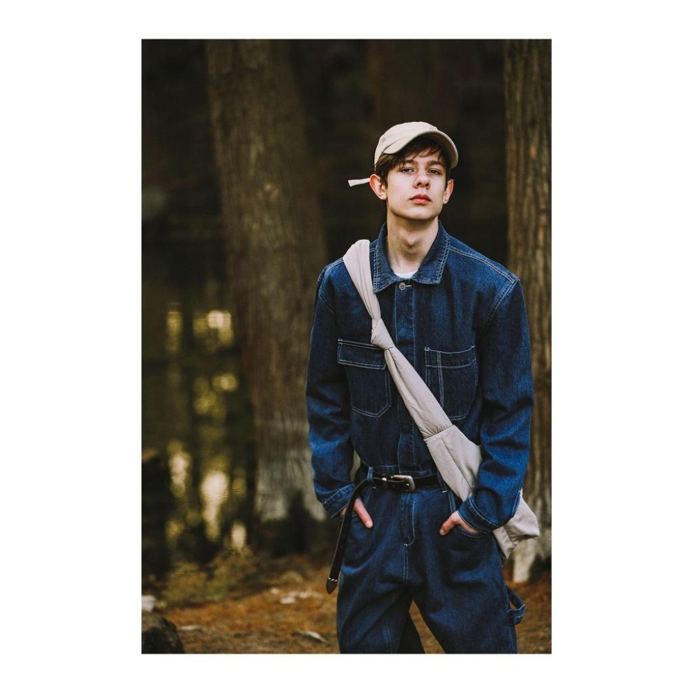 現貨 牛仔連身褲 連身褲 工裝長褲 連身長褲工作褲  男生長褲 男生工作褲 休閒長褲 潮流 軍褲 吊帶褲-細節圖3