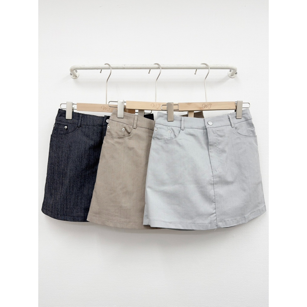 💎後愛心口袋彈性腰短裙褲💎-細節圖3