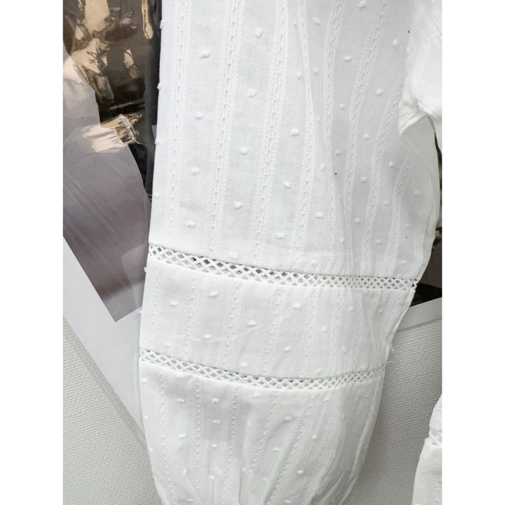 💎棉麻立體波點燒花衣💎-細節圖3