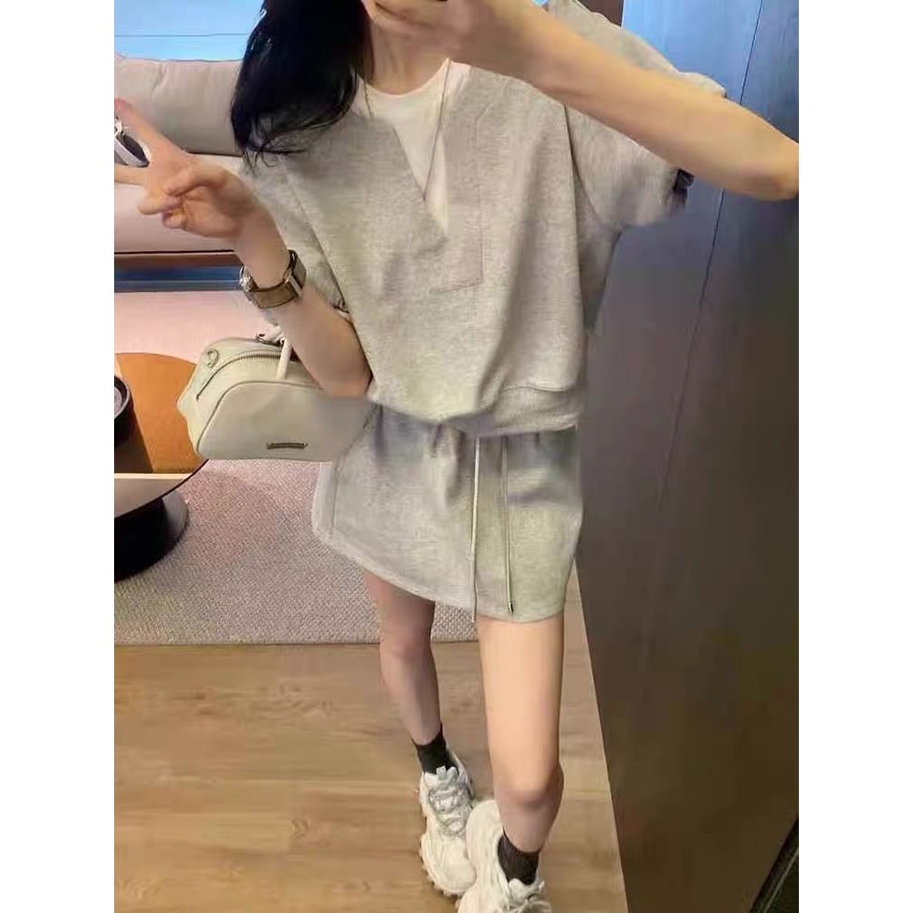 ✅撞色假兩件套裝✅-細節圖6