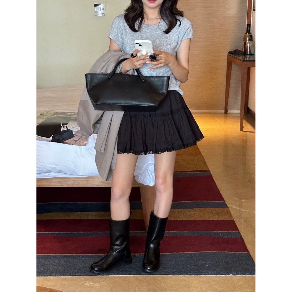 ☁️韓系蕾絲花邊蛋糕褲裙☁️-細節圖5