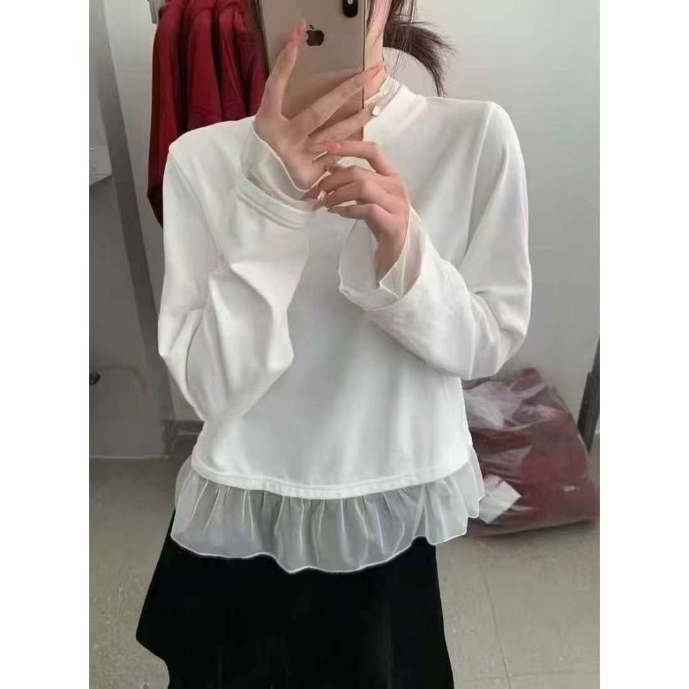 【仙女系新品】韓系手袖領蕾絲上衣 ✨-細節圖6