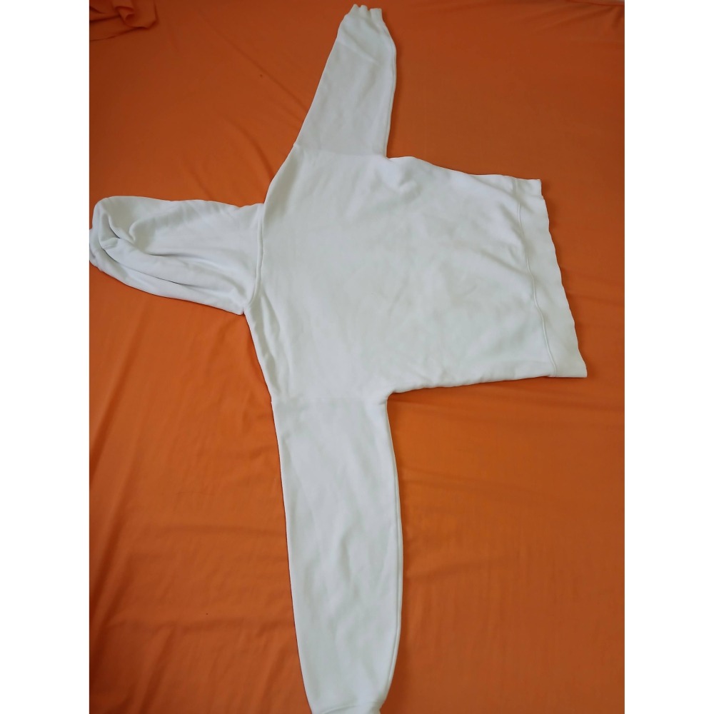 FILA 成人版 胸前刺繡小標LOGO 帽T 長袖 薄刷毛 秋冬長袖 保暖長袖 美國 二手-細節圖2