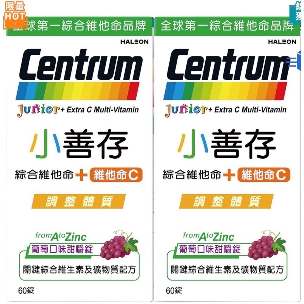 小善存綜合維他命+維他命C(葡萄口味）60顆x2入-細節圖2