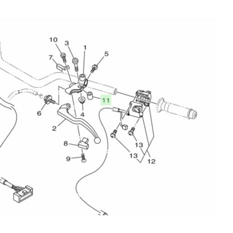 5JJ-83913-00 R7 MT-07  MT-09 軸環 離合器拉桿 套管 左拉桿套筒 離合器 拉桿套筒-細節圖3