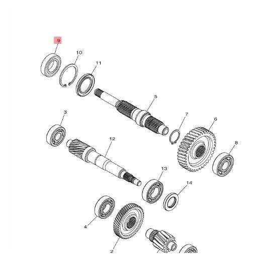 Yamaha Xmax X-MAX 原廠 93306-078Y1 齒輪箱 驅動軸 軸承 後輪軸 軸承 培林 現貨-細節圖2