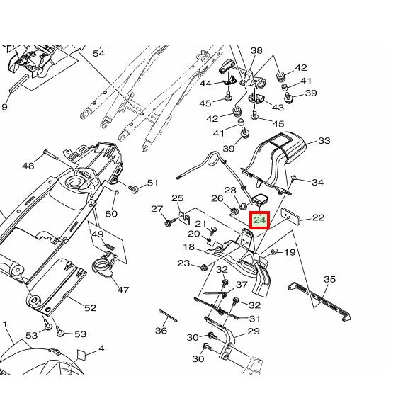 YAMAHA 2018~2020 MT09 MT-09 牌照燈組 BS2-84745-00-細節圖3