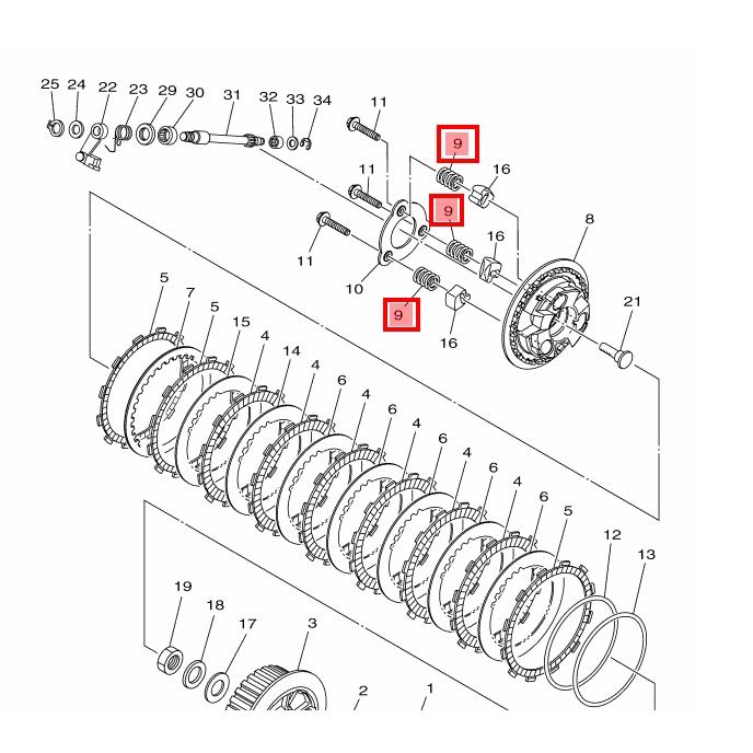 YAMAHA 原廠 MT09 MT-09 TRACER 900 GT 彈簧 B90-16173-00-細節圖3