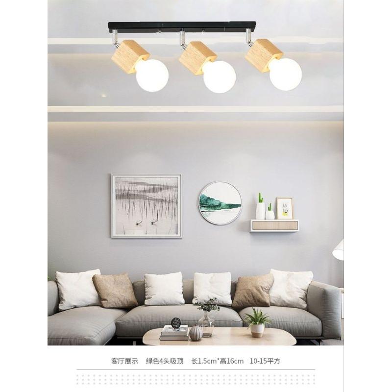 【晨星燈飾】新品特價 馬卡龍吊燈 實木餐桌吊燈 餐廳吊燈 軌道燈 實木壁燈 原木軌燈工業風壁燈-細節圖3