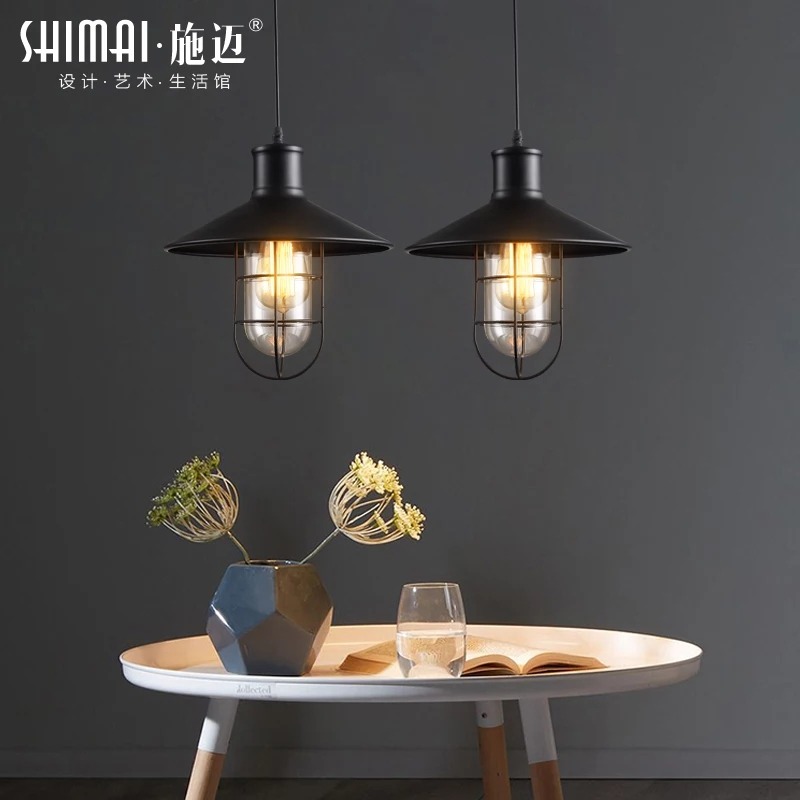 【晨星燈飾】鐵藝3燈吊燈 鳥籠3吊燈 工業風吊燈 鐵籠吊燈復古loft創意簡約吧台餐廳餐廳卧室咖啡廳美式吊燈-規格圖9