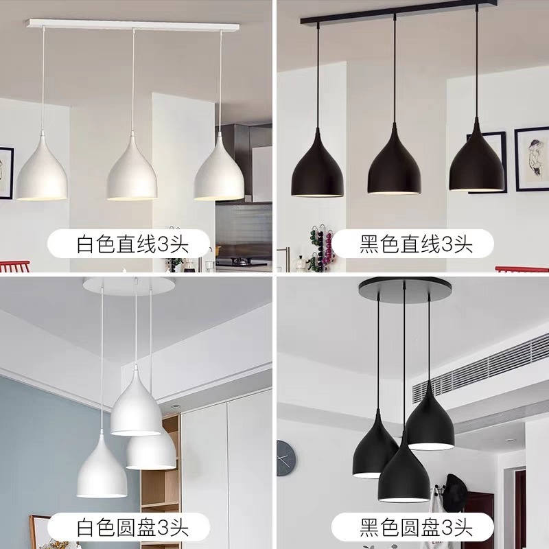 【晨星燈飾】簡約吊燈 美式復古 櫥房吊燈 餐桌吊燈 餐桌三吊燈 loft簡約餐廳北歐吊燈 美式吊燈 簡約吊燈-細節圖8