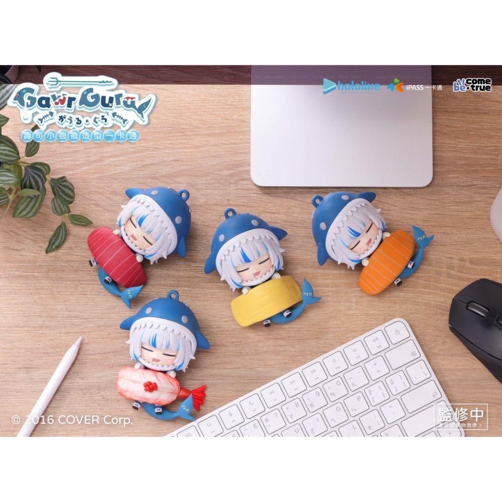 hololive production Gawr Gura 壽司小被被造型一卡通-細節圖2