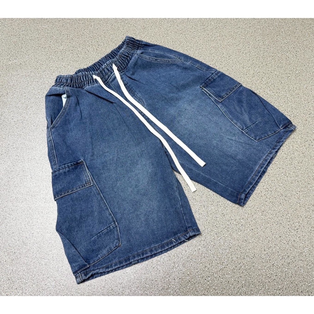 素面側口袋牛仔短褲 男生服飾 夏季新品 休閒 流行-細節圖3