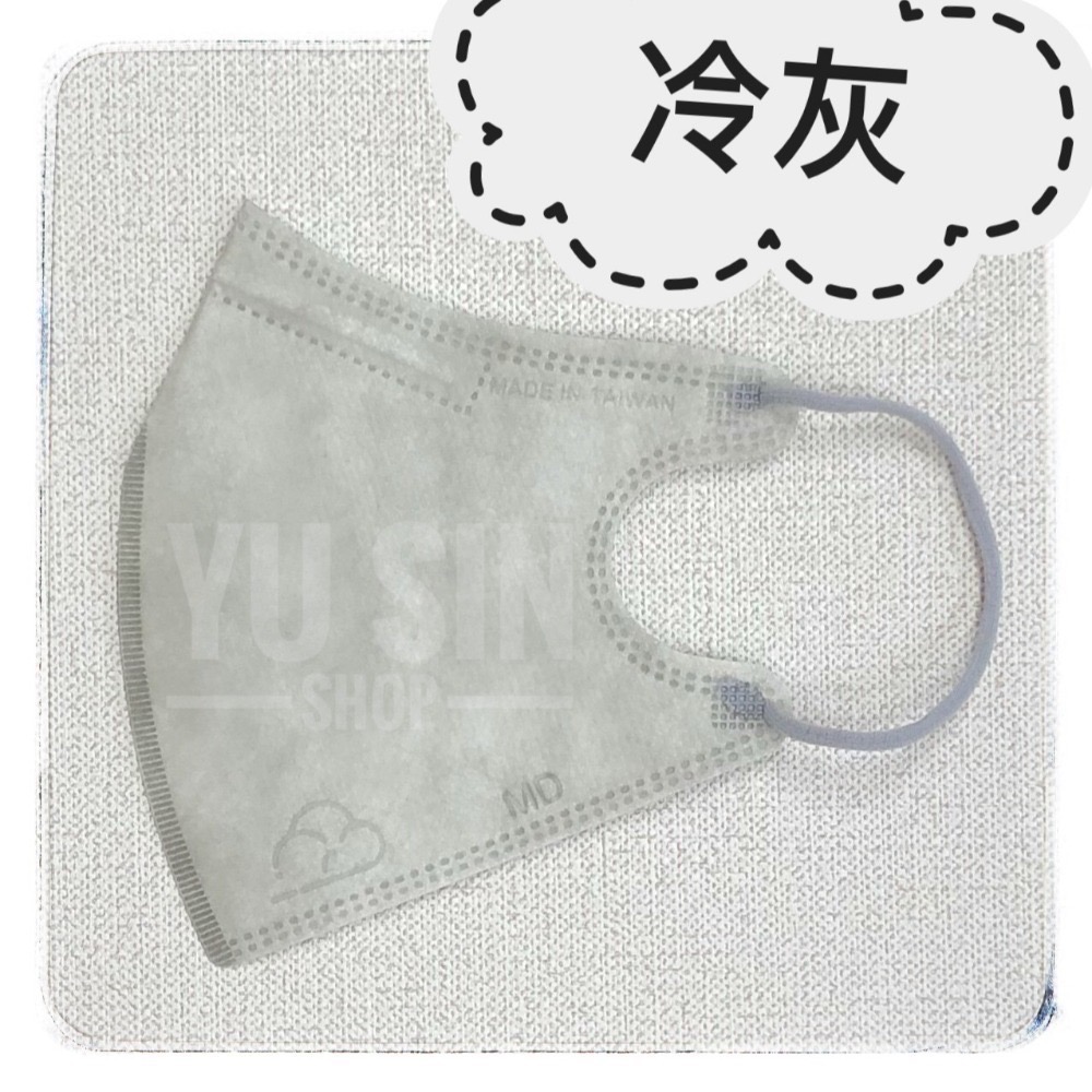 “台灣優紙”醫療防護口罩(未滅菌)-雲朵鋼印系列-細節圖5