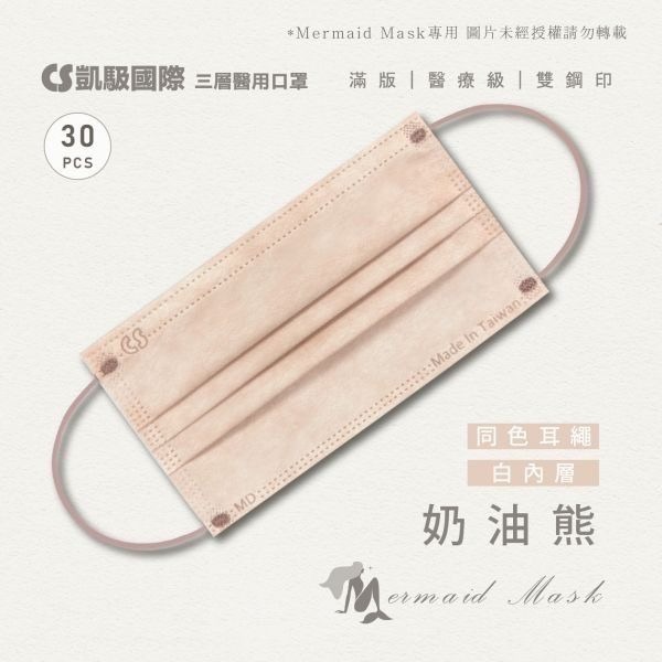 【凱馺國際】 成人平面滿版醫療口罩 30入 台灣製 超多色 雙鋼印-規格圖4