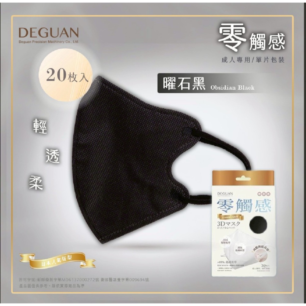 ✨德冠成人3D立體醫用口罩 ✨零觸感 日式版型 小臉友善-規格圖2