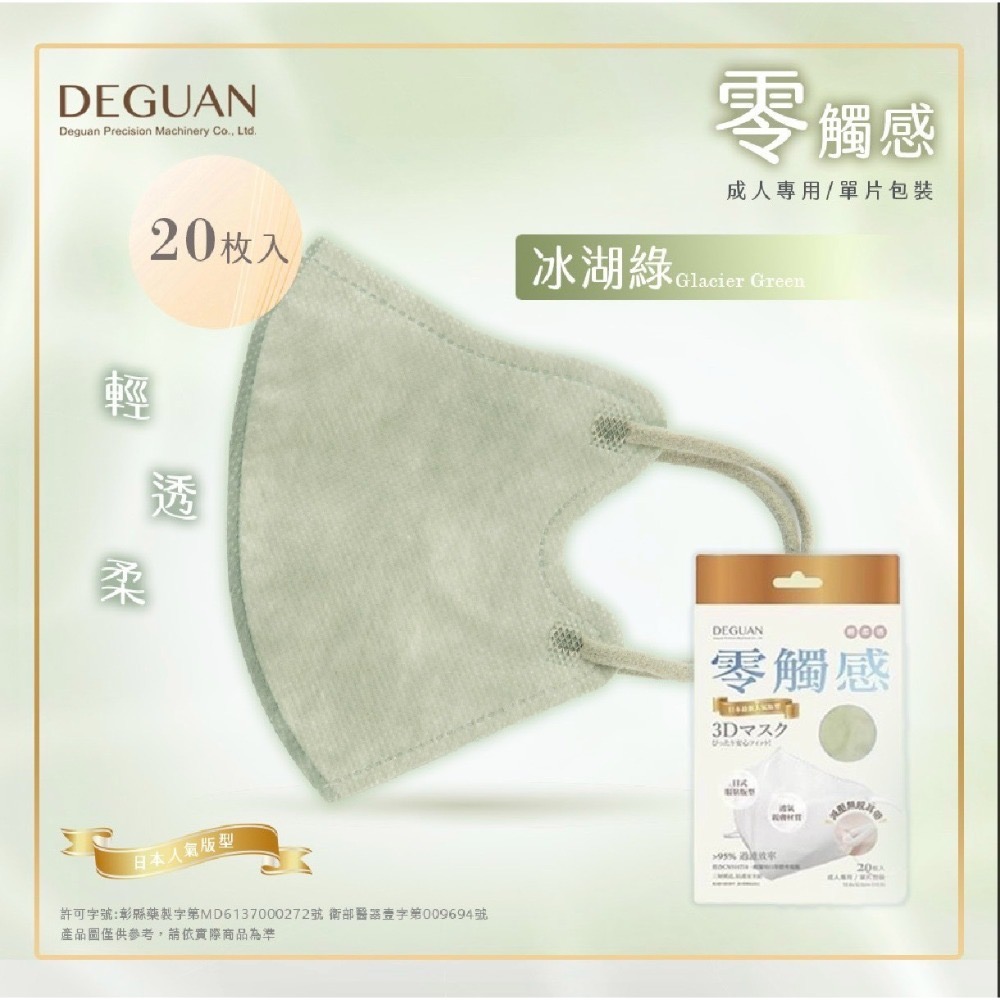 ✨德冠成人3D立體醫用口罩 ✨零觸感 日式版型 小臉友善-規格圖2