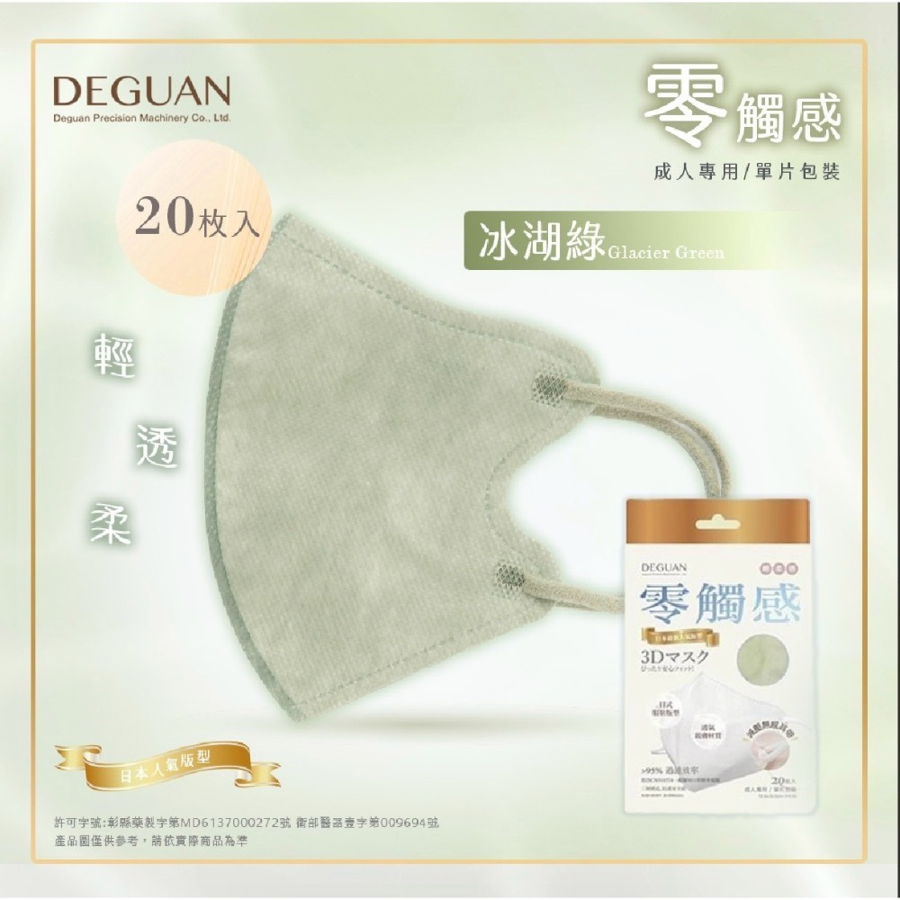 ✨德冠成人3D立體醫用口罩 ✨零觸感 日式版型 小臉友善-規格圖2