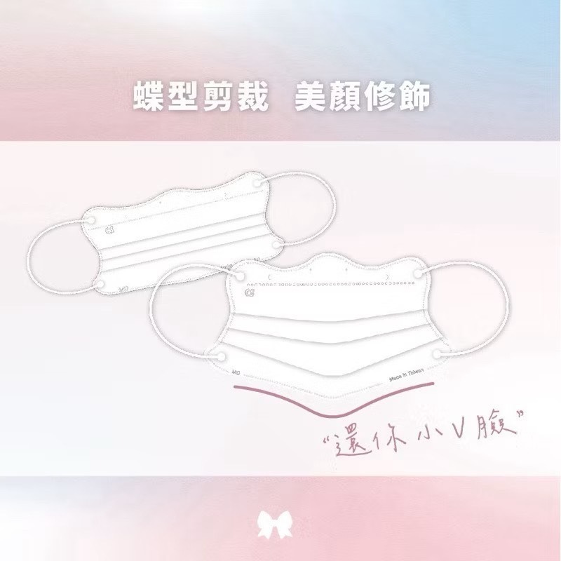 CS凱馺國際 【蝶型美顏】超顯瘦醫療口罩 台灣製醫療用 口罩 1天內出貨 單片包裝 30入-細節圖5