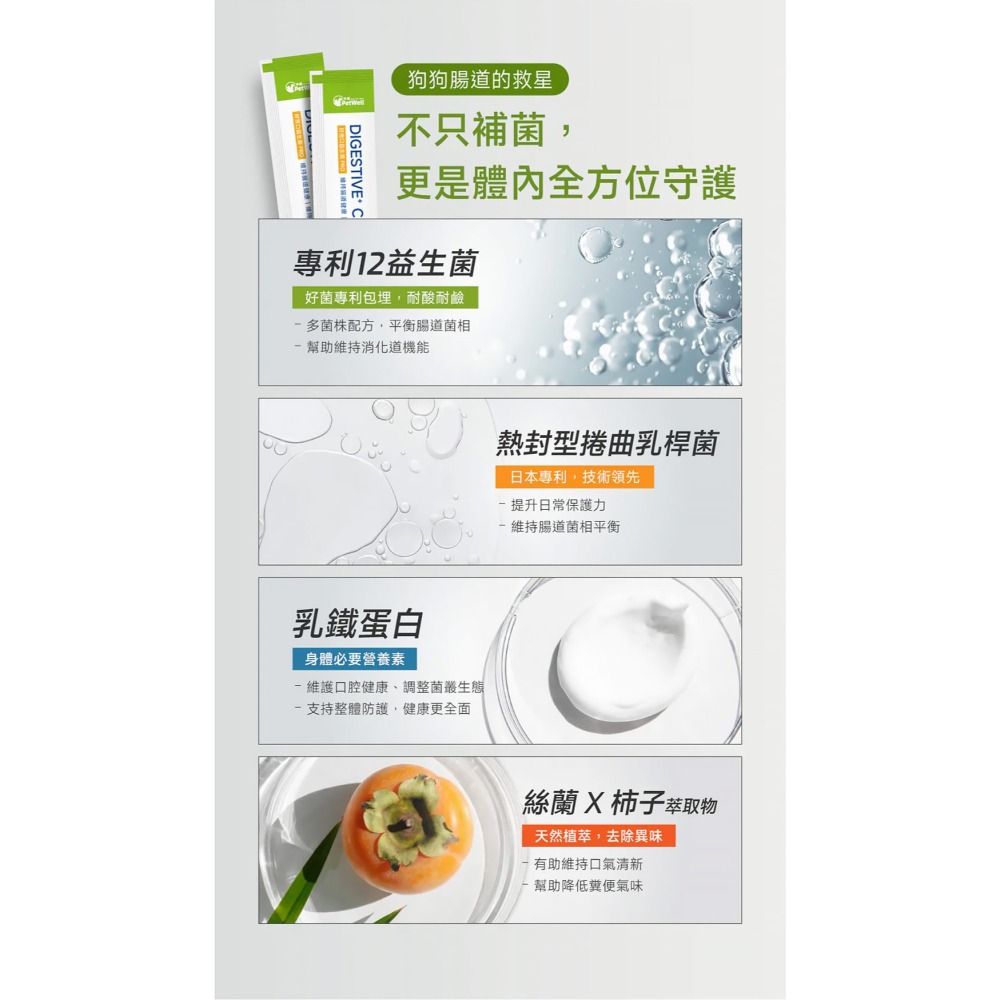 PetWell 沛威｜專效保健-好胃口益生菌 狗狗專用 (30包/盒) 維持腸道健康平衡-細節圖7