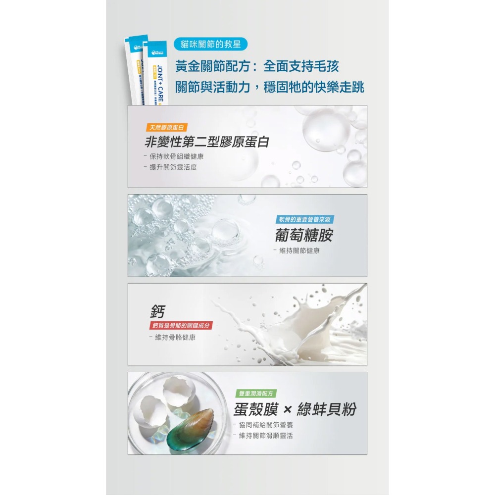 PetWell 沛威｜專效保健-顧關節PRO 貓咪專用 (30包/盒) 維持關節健康-細節圖8