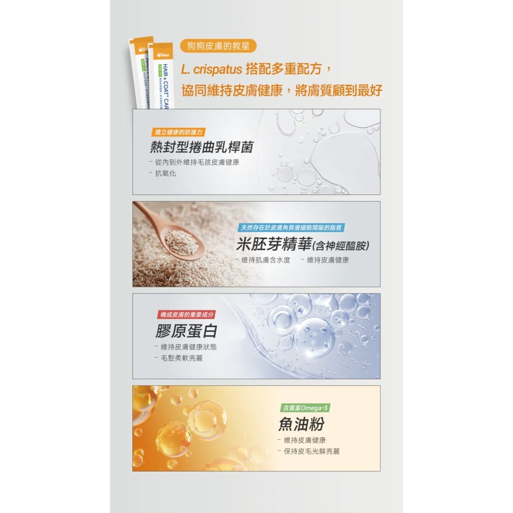 PetWell 沛威｜專效保健-膚健康PRO 狗狗專用 (30包/盒) 維持狗狗皮膚健康-細節圖7