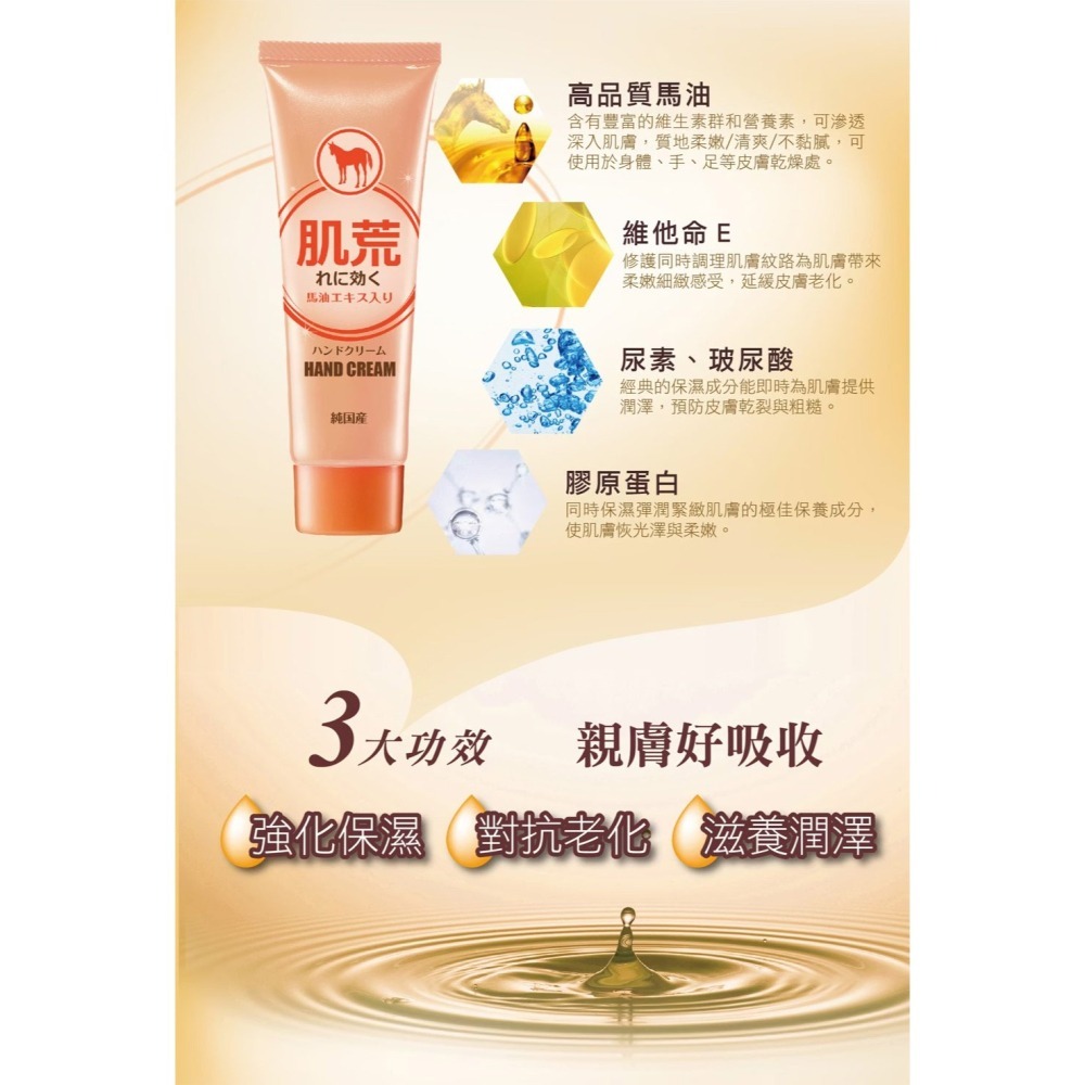 L＇EGERE 蘭吉兒｜日本馬油賦活護手霜80g 日本高品質馬油 清爽潤澤柔嫩-細節圖3