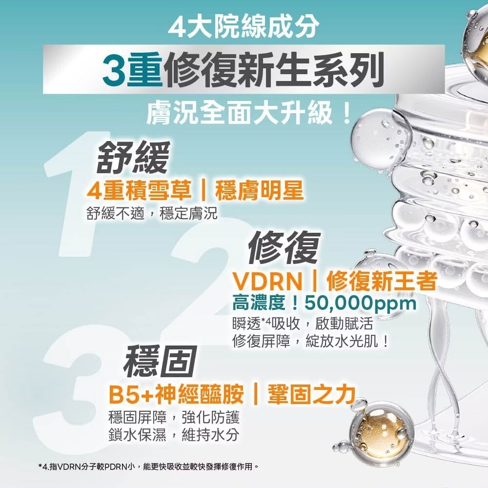 L＇EGERE 蘭吉兒｜VDRN B5修復新生霜 50ml 超保濕 六重胜肽 醫美後修護 乾肌急救 毛孔粗大改善-細節圖4