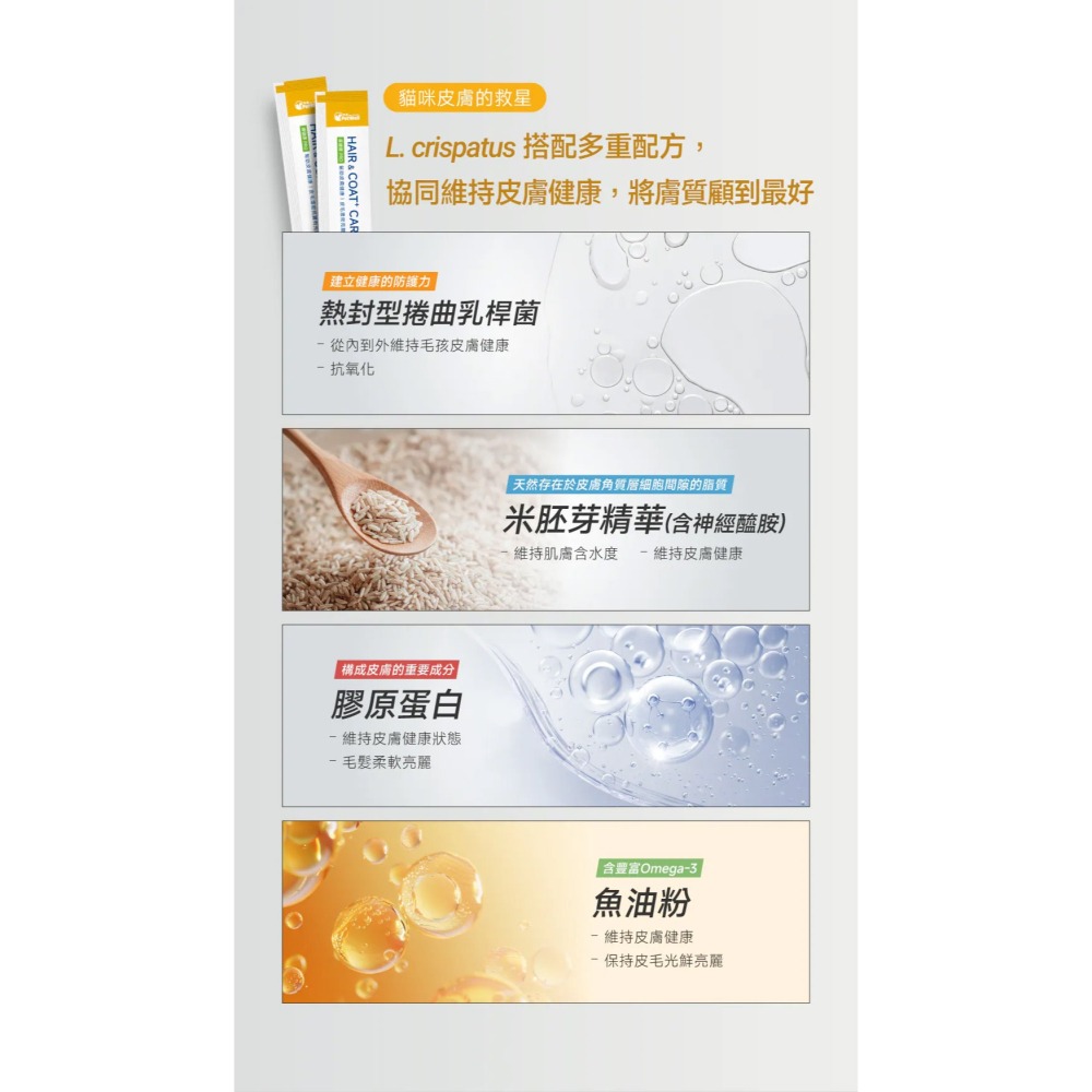PetWell 沛威｜專效保健-膚健康PRO 貓貓專用 (30包/盒) 維持貓咪皮膚健康-細節圖7