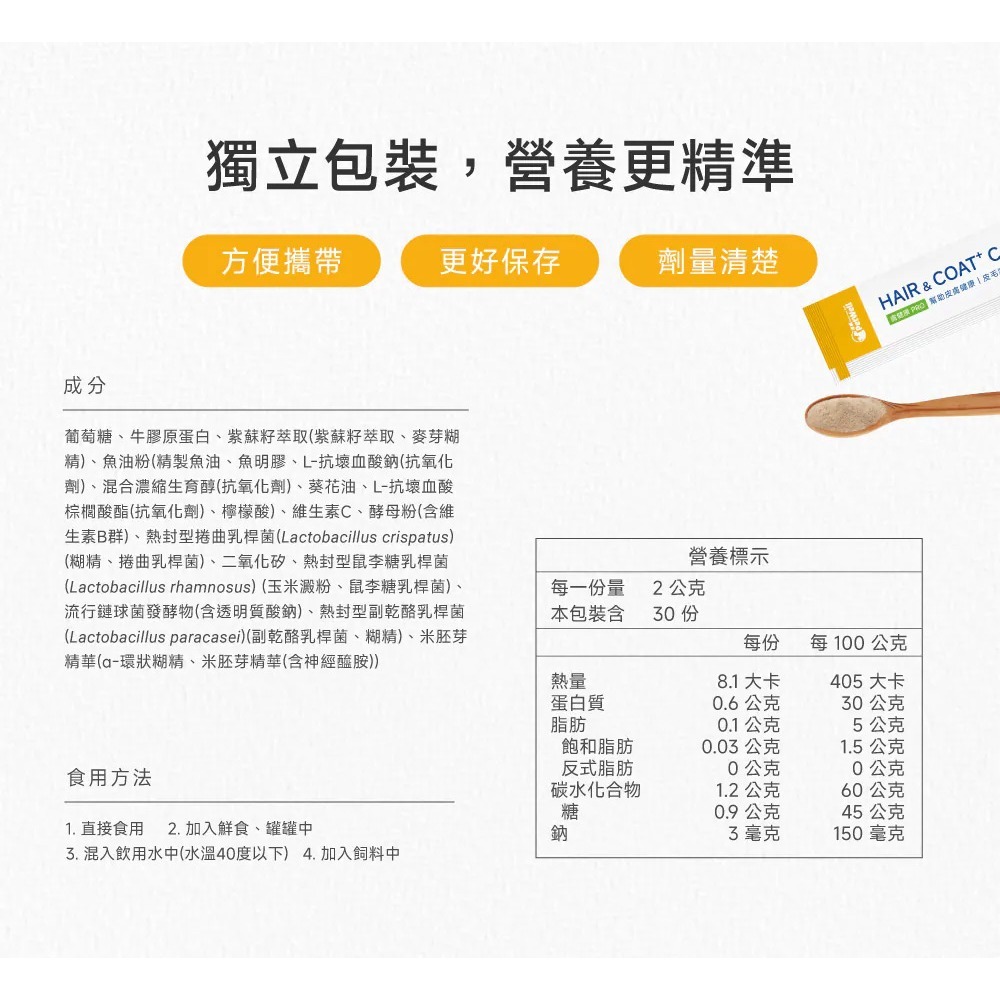 PetWell 沛威｜專效保健-膚健康PRO 貓貓專用 (30包/盒) 維持貓咪皮膚健康-細節圖11