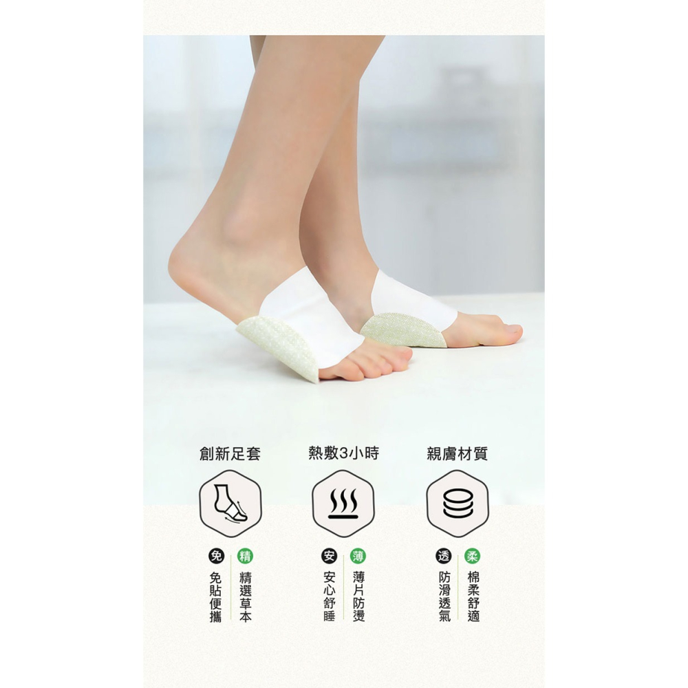 41度C｜女孩必備暖心組合 (生理期貼*3＋睡眠足貼*3) 溫暖熱敷 舒適親膚-細節圖10