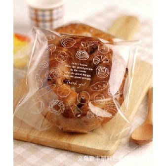 臺灣出貨 現貨 歐思麥烘焙 加厚9絲透明麵包袋 吐司食品包裝袋子 15*18+3cm 100入（勤）-細節圖4