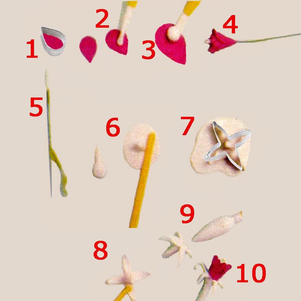 臺灣出貨 現貨 歐思麥烘焙 不銹鋼糖花切模 倒掛金鐘切模 新款 翻糖造型糖花工具A315（贝）-細節圖2