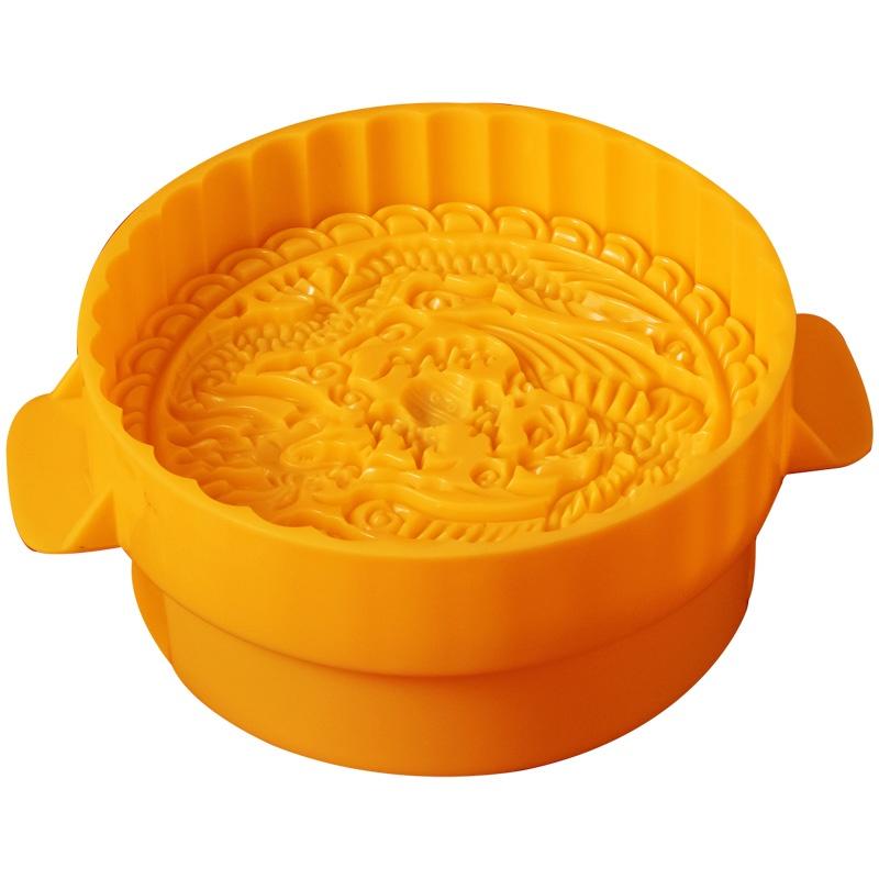 臺灣出貨 現貨 歐思麥烘焙 新品500g中秋玉兔大月餅模具手壓式單個廣式五仁傳統月餅壓模糕點立體模型印具-細節圖4