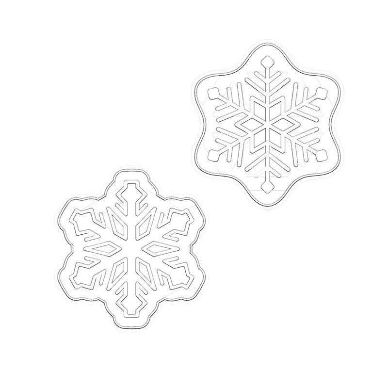 臺灣出貨 現貨 歐思麥烘焙 新款粗細雪花餅乾磨具白色烘焙工具diy耶誕節餅乾模具（滋）-細節圖6