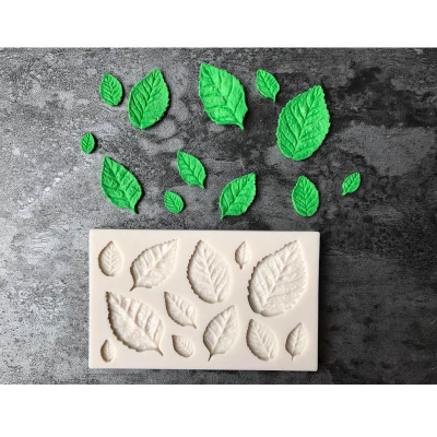 臺灣出貨 現貨 歐思麥烘焙 樹葉翻糖巧克力蛋糕模具 DIY液態矽膠模具（中）