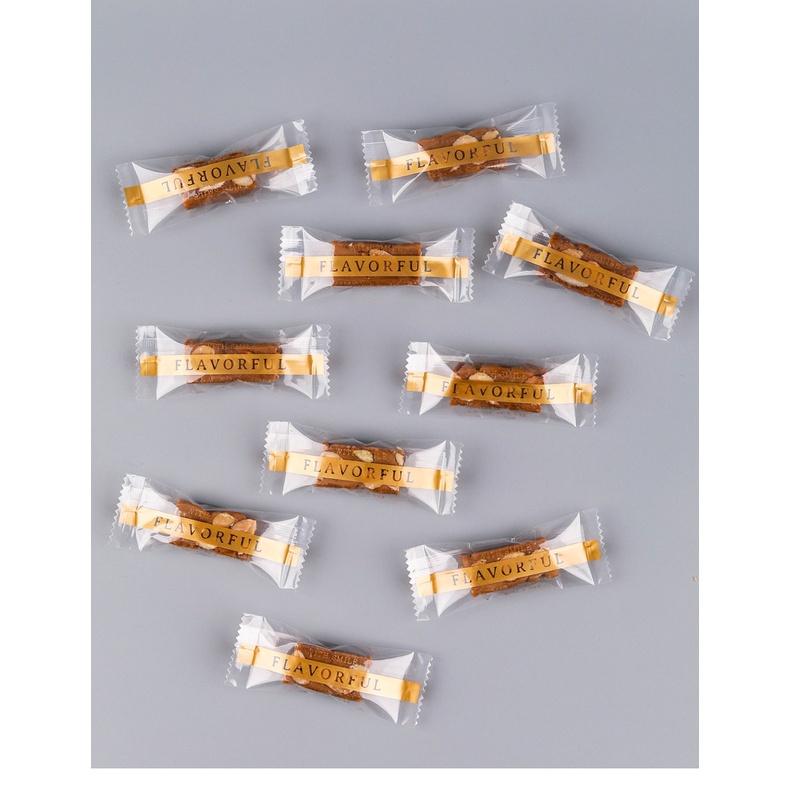 臺灣出貨 現貨 歐思麥烘焙 透明加厚太妃糖包裝袋 牛軋糖 簡約 咖啡糖 糖果袋 小號亮膜 機封袋糖袋 100入-細節圖7