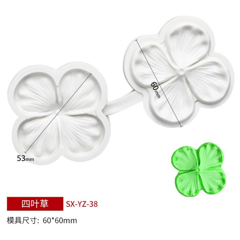 臺灣現貨四葉草翻糖矽膠模具花瓣矽膠壓模DIY蛋糕裝飾工具翻糖蛋糕矽膠模（三）-細節圖3