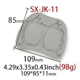 臺灣現貨 歐式鏡框系列翻糖液態矽膠模具DIY烘焙蛋糕裝飾巧克力模具11號（三）-細節圖2