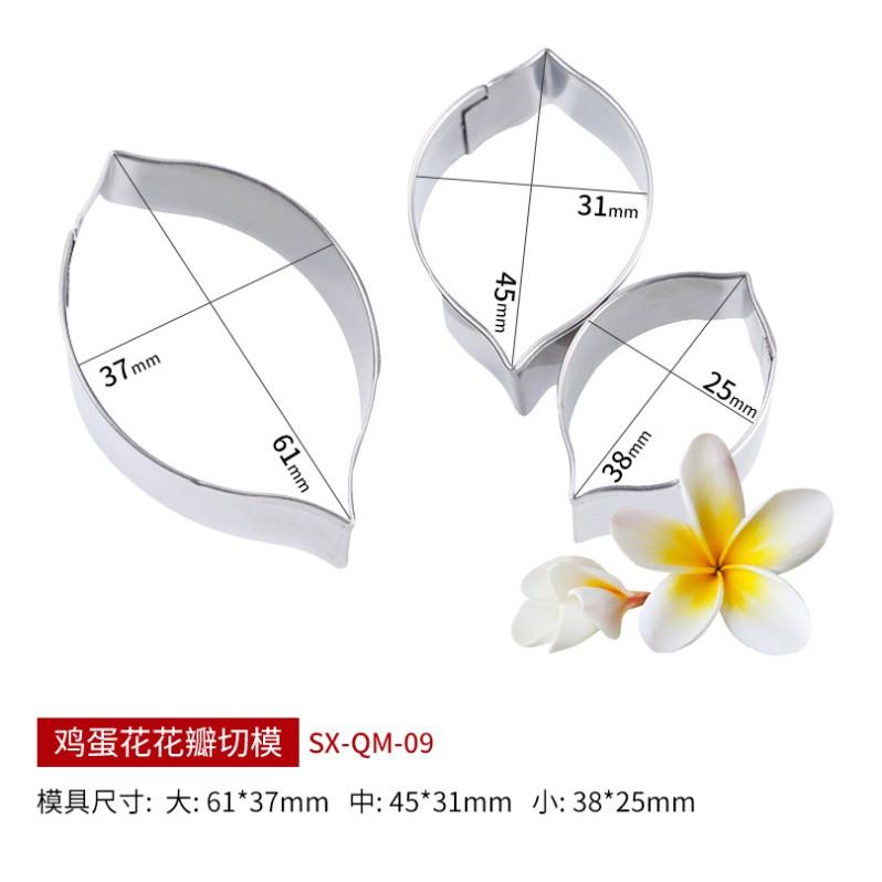 臺灣現貨 雞蛋花翻糖矽膠模具花瓣矽膠壓模切壓模具英式翻糖花藝工具（三）-細節圖4