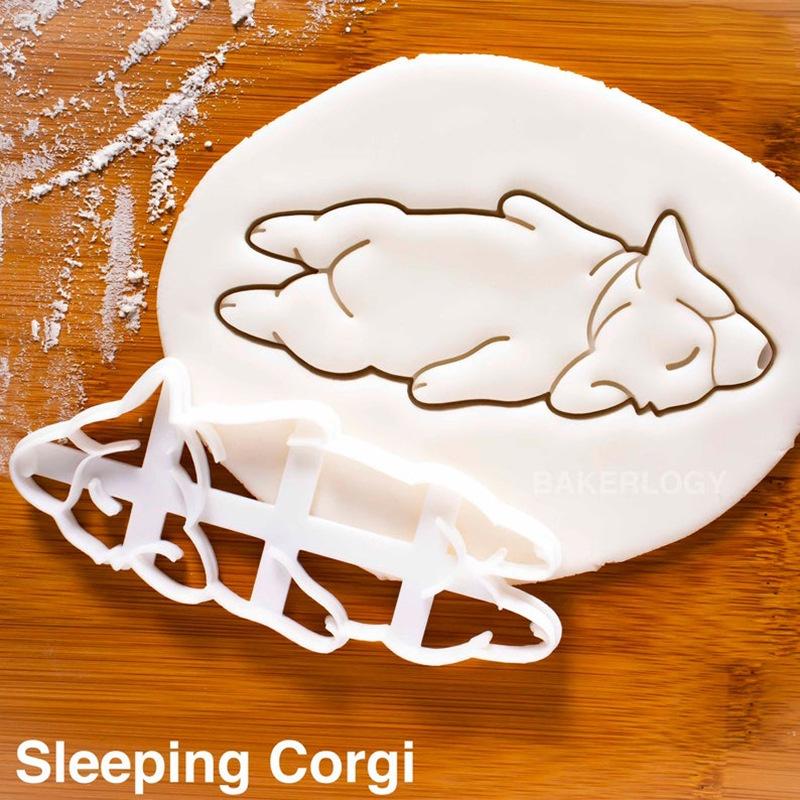 臺灣出貨 現貨 歐思麥烘焙 新款烘焙模具diy塑膠卡通曲奇柯基餅乾模可愛狗狗糖霜餅乾磨具（滋）-細節圖7