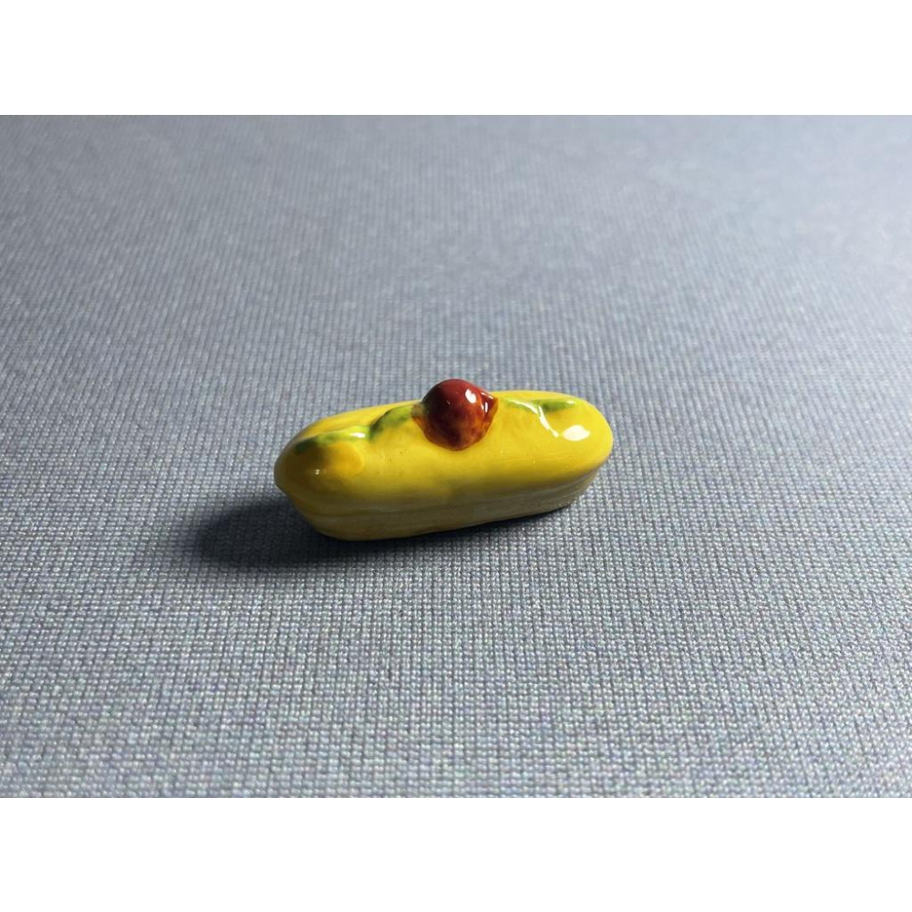 臺灣出貨 現貨 歐思麥烘焙 法國國王派小瓷人 閃電泡芙系列 國王餅小瓷人-細節圖4