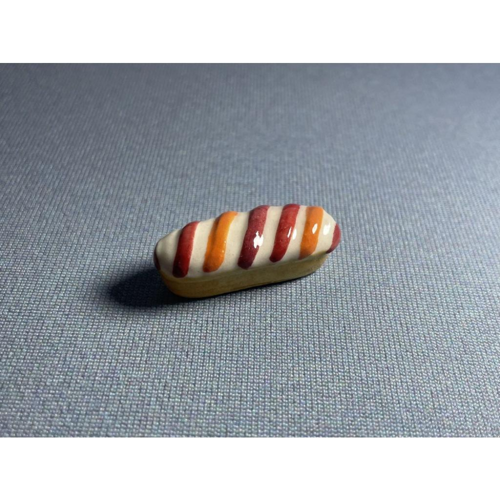 臺灣出貨 現貨 歐思麥烘焙 法國國王派小瓷人 閃電泡芙系列 國王餅小瓷人-細節圖8