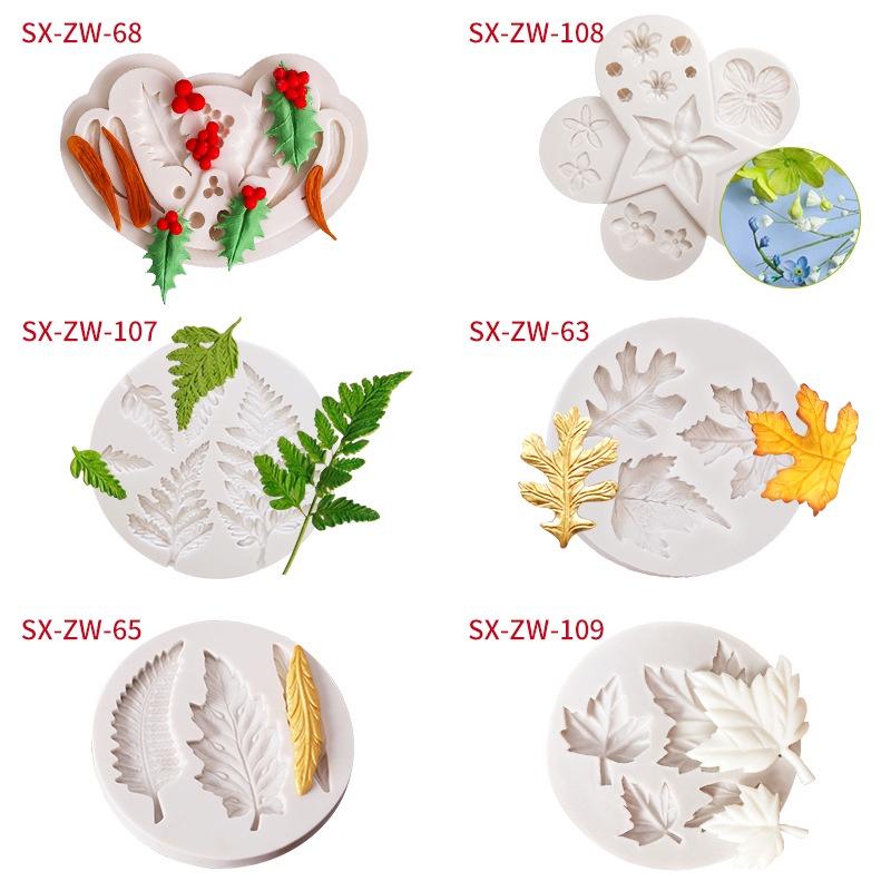 臺灣出貨 現貨 歐思麥烘焙 玫瑰花矽膠模具菊花翻糖巧克力烘焙模具花朵翻糖蛋糕裝飾矽膠模具（三）-細節圖2