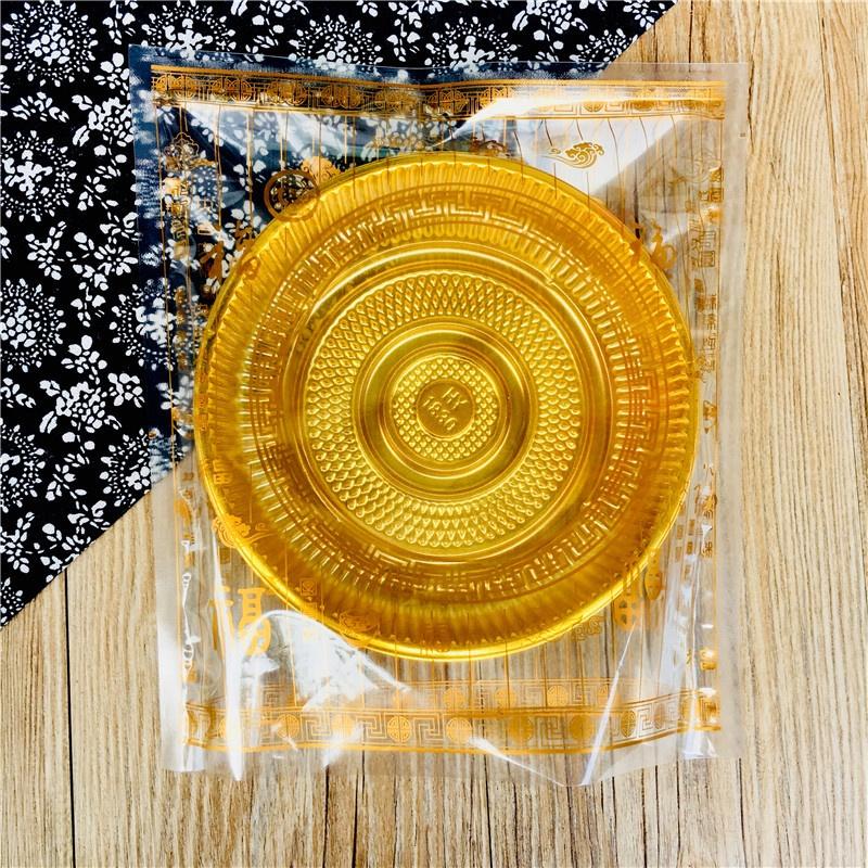 臺灣出貨 現貨 歐思麥烘焙 囍餅 包裝袋一斤裝大月餅內袋500克 禮餅 喜餅 狀元餅 白雪酥 肉餅 底托10入（袋）-細節圖3