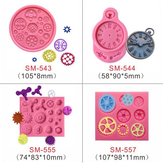 臺灣現貨 新品機械齒輪鐘錶矽膠模具 烘焙工具巧克力模具DIY模具 翻糖蛋糕模（精）-細節圖3