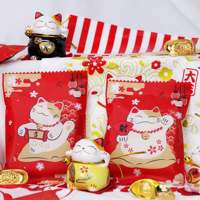 臺灣出貨 現貨 歐思麥烘焙 原創雪花酥 Q餅機封袋 新年曲奇餅乾手工奶酥包裝袋 透明食品烘焙包裝（瑞）-細節圖3