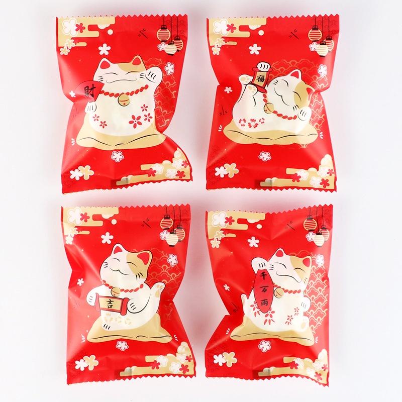 臺灣出貨 現貨 歐思麥烘焙 原創雪花酥 Q餅機封袋 新年曲奇餅乾手工奶酥包裝袋 透明食品烘焙包裝（瑞）-細節圖5