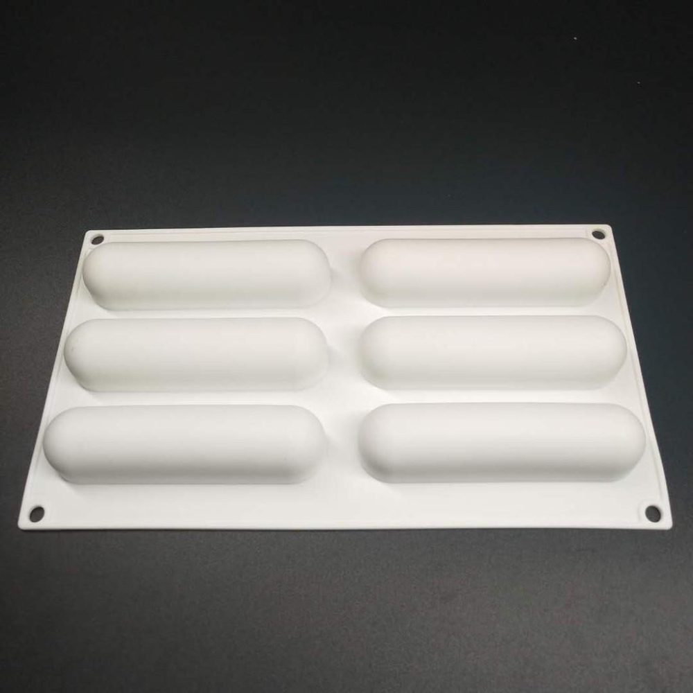 臺灣現貨6連長條餅乾慕斯矽膠蛋糕模具silicone cake慕斯模法式甜品烘焙模具（艺）-細節圖3